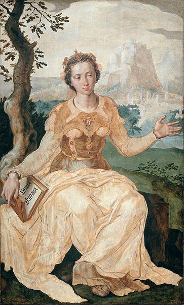 Maerten van heemskerck The Erythraean Sibyl. Germany oil painting art